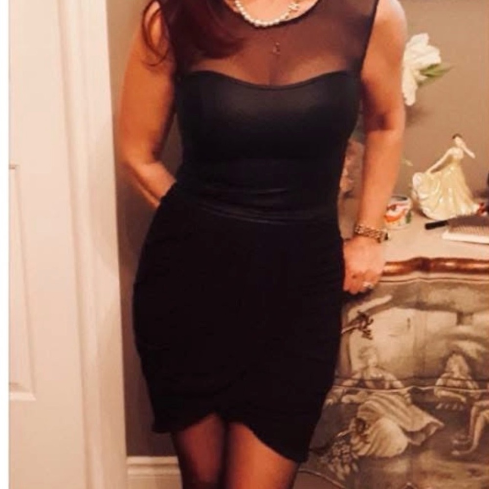 BCBGMaxAzria Black Mini Dress